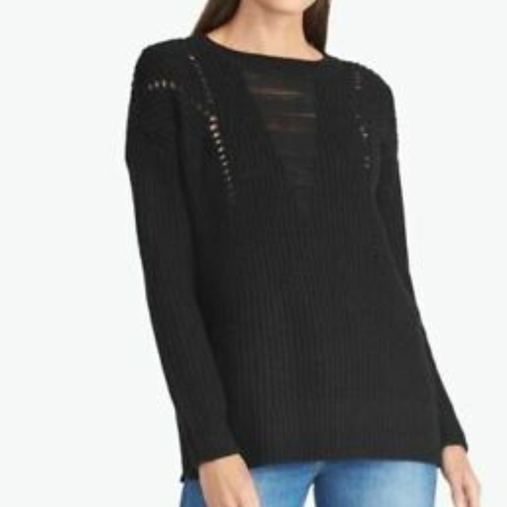 NWT Black Rachel Roy Knit Sweater